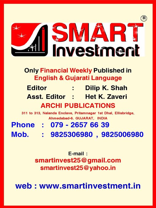 Title details for SMART INVESTMENT  by Archi Finmark and Communications Limited - Available